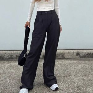 Black archer pants